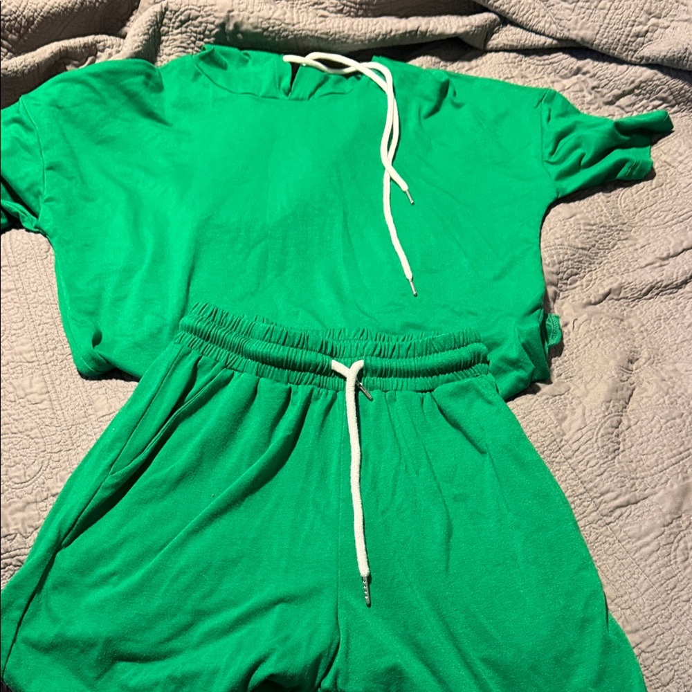 Emerald Green Women's Athletic Matching set